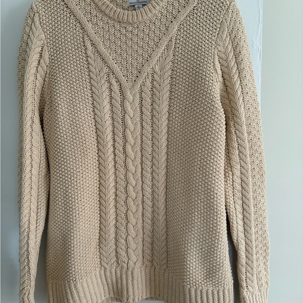 Signature Beige Knit Sweater